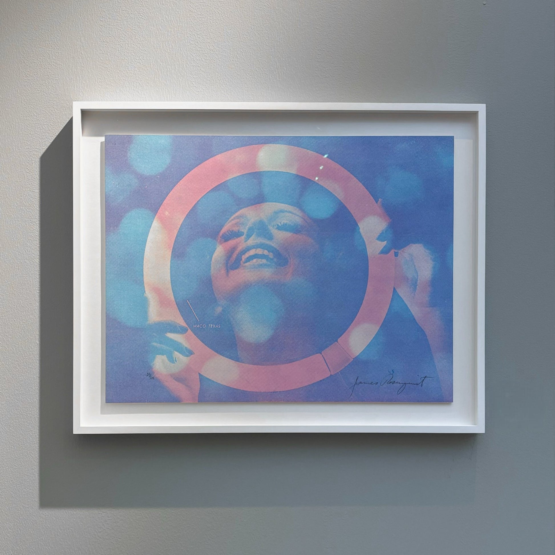 Somewhere to Light (1956) by James Rosenquist – A signed and numbered silkscreen from an edition of 225. The piece reflects Rosenquist’s signature style, featuring dynamic, vibrant imagery and a fusion of abstract and figurative elements, characteristic of his exploration of mass media and consumer culture.