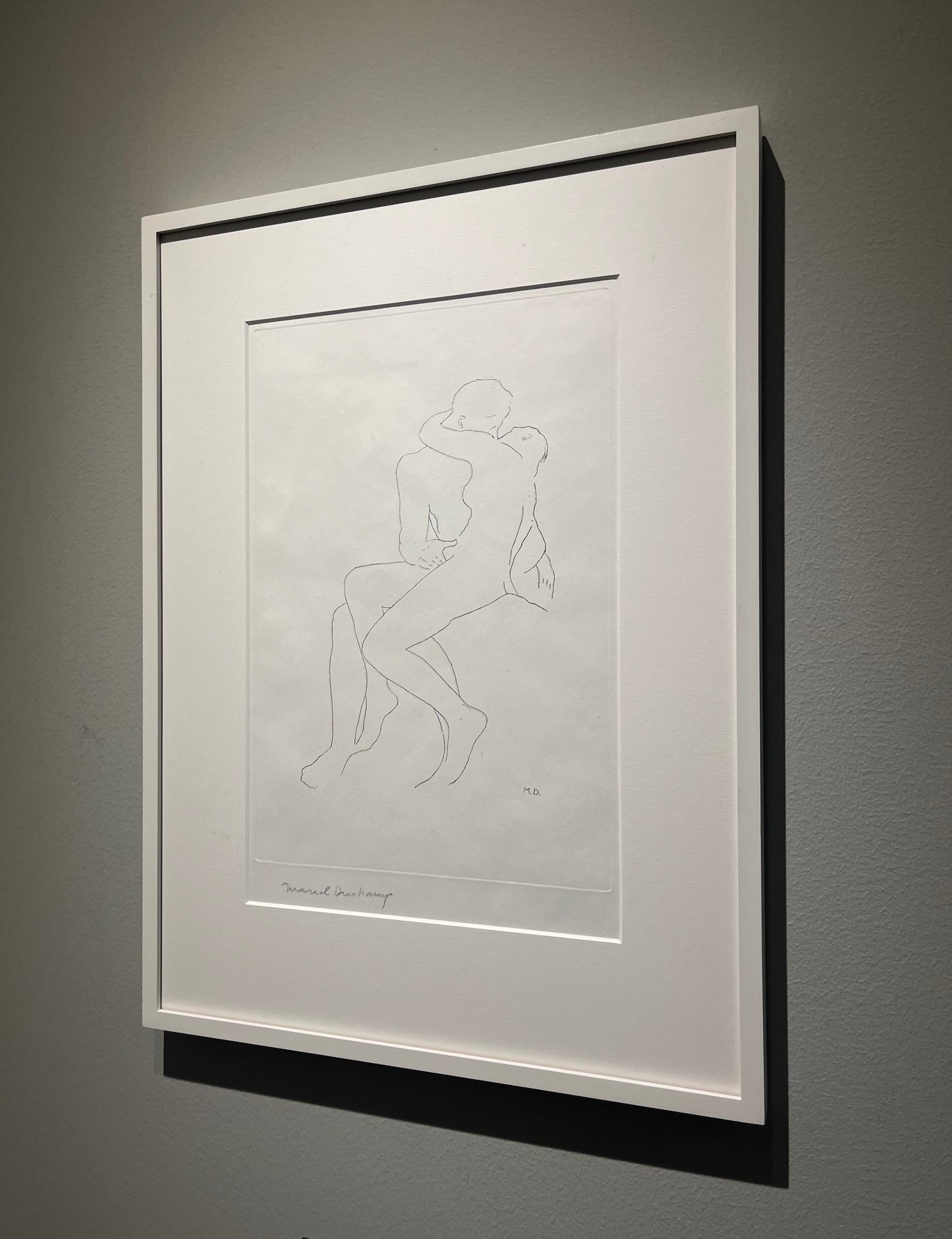 Selected details after Rodin (1967) by Marcel Duchamp – A signed etching from an edition of 150. Duchamp reinterprets Rodin's iconic works through his own lens, presenting abstracted, detailed figures and elements with the precision of etching, characteristic of his conceptual exploration.